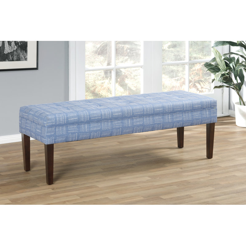 Banc rembourré Checo, Bleu froid