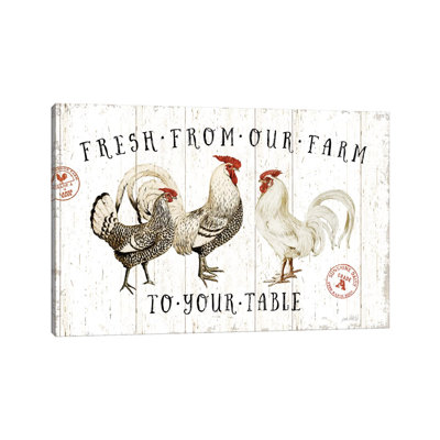 Free Range Fresh I V2 by Katie Pertiet - Wrapped Canvas Print