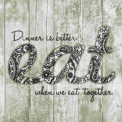 «Eat Together», impression sur toile tendue