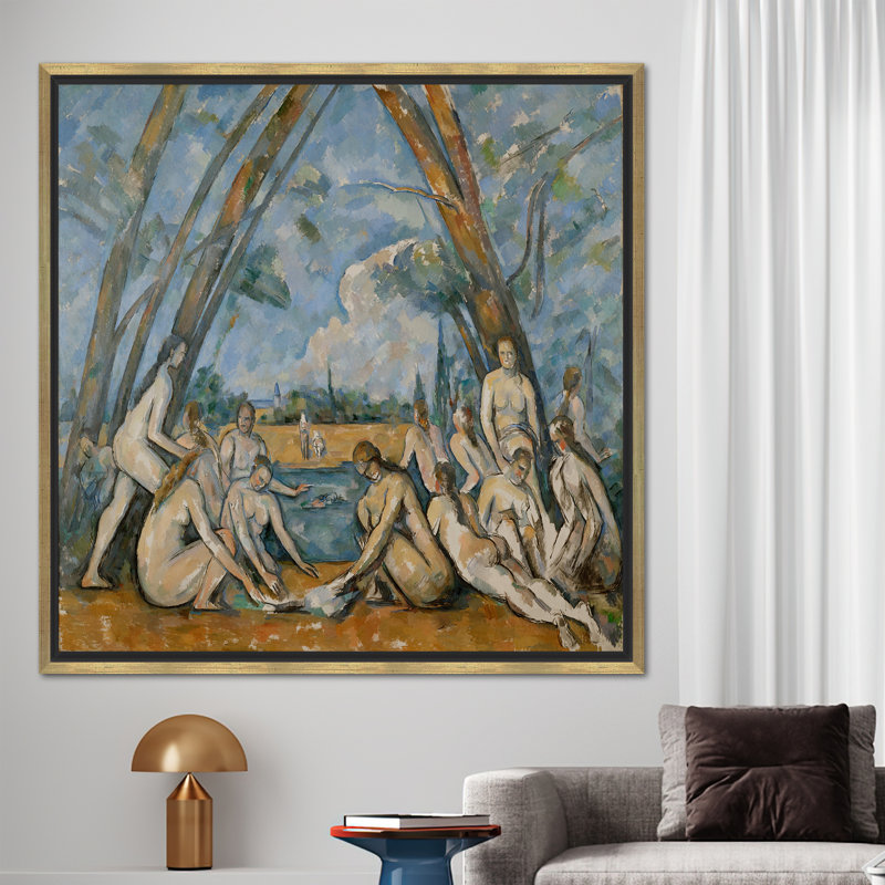 Print on Canvas, 20 cm H x 20 cm W, Gold Floater Framed