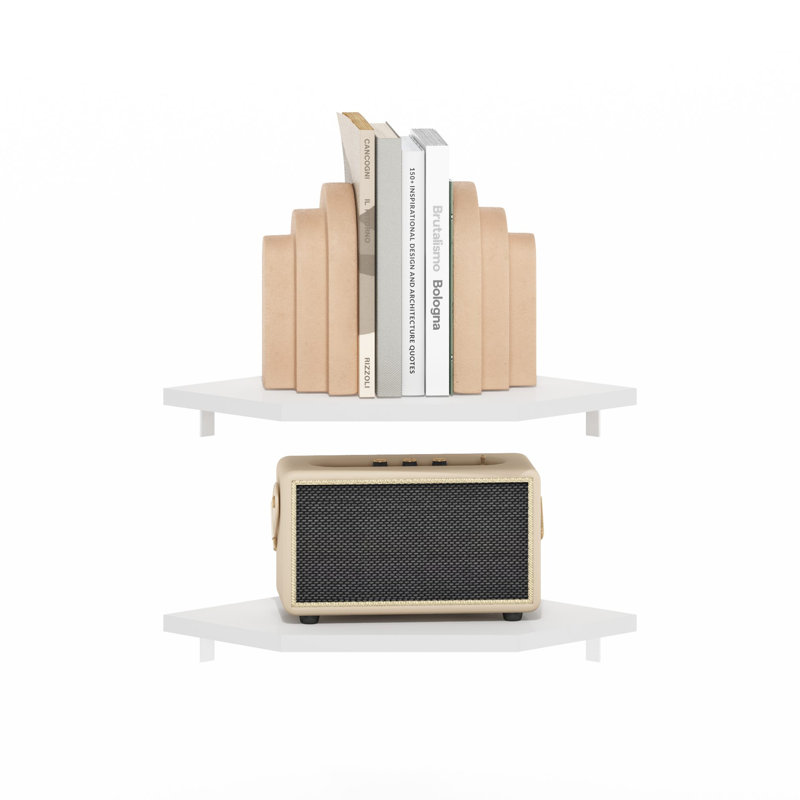 Ensemble de 2 tablettes flottantes Belby, Blanc
