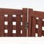3-Panel Outdoor Air Conditioner Fence with Slat Spacing for Optimal Ventilation-129171827