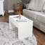 Table d'appoint d'intérieur multi-usage d'intérieur 2 en 1 - Blanc-2120436312