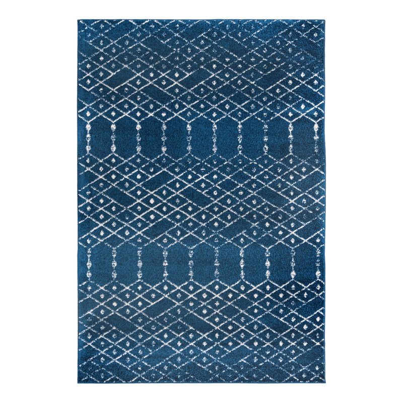 Lenwood Geometric Indoor Rug, Rectangle 6'1" x 9'
