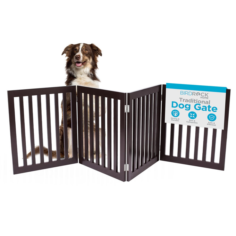 Barrière pour chien autoportante BirdRock Home Dog, Espresso