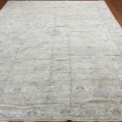 Hand Knotted Wool Geometric Rug