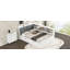 Lit plateforme double en bois massif avec lit gigogne et tête de lit-483216765