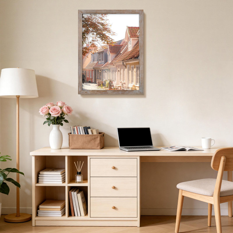 Cadre mural en bois gris, 18" x 24"
