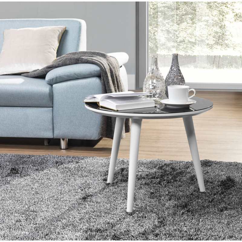 Pena Glass Top End Table
