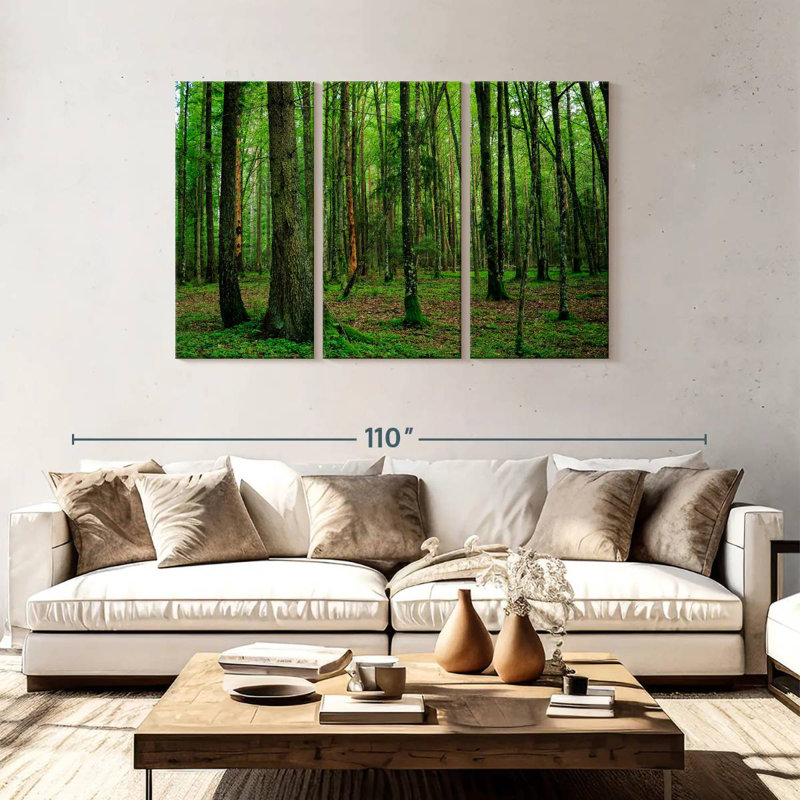 Alvord Lush Bialowieza Forest, 48" H x 74" W