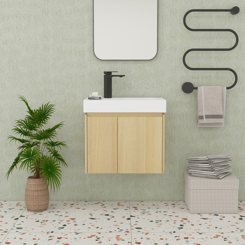 Ensemble de meuble-lavabo 24 po avec armoires 24 po, Chêne