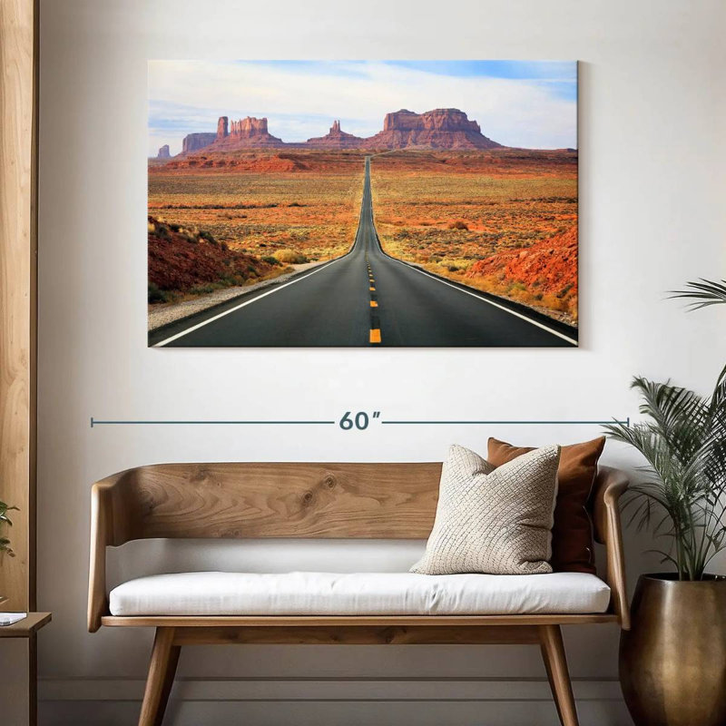 Mehar célèbre route de Monument Valley, H 32 po x l 48 po