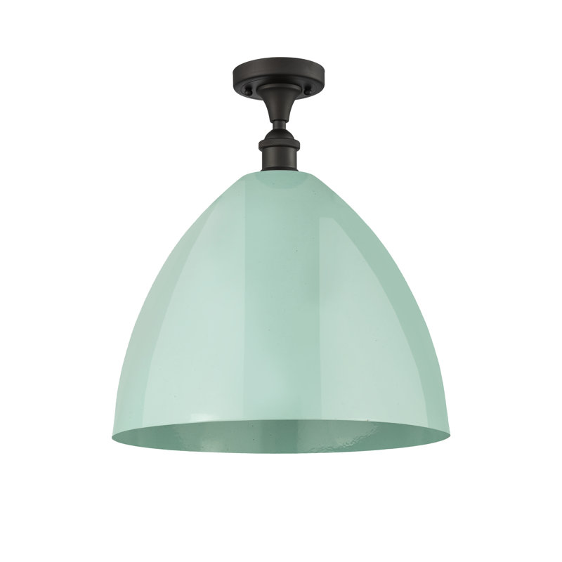 Crooksville Semi Flush Mount, Seafoam, Oil Rubbed Bronze