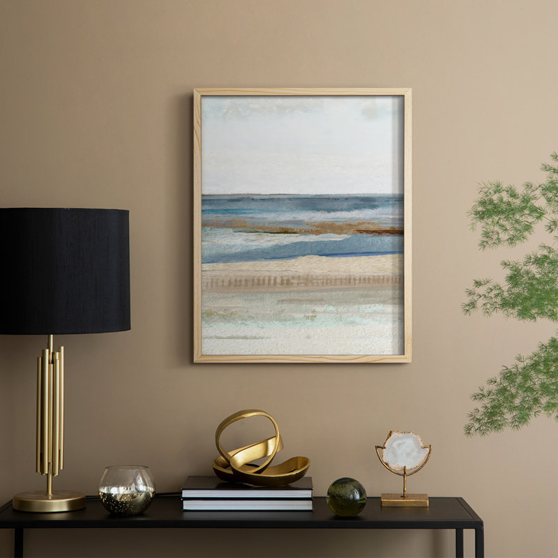 Saltwater Bay I, reproduction encadrée - bois massif, Naturel, H 11 po x l 9 po