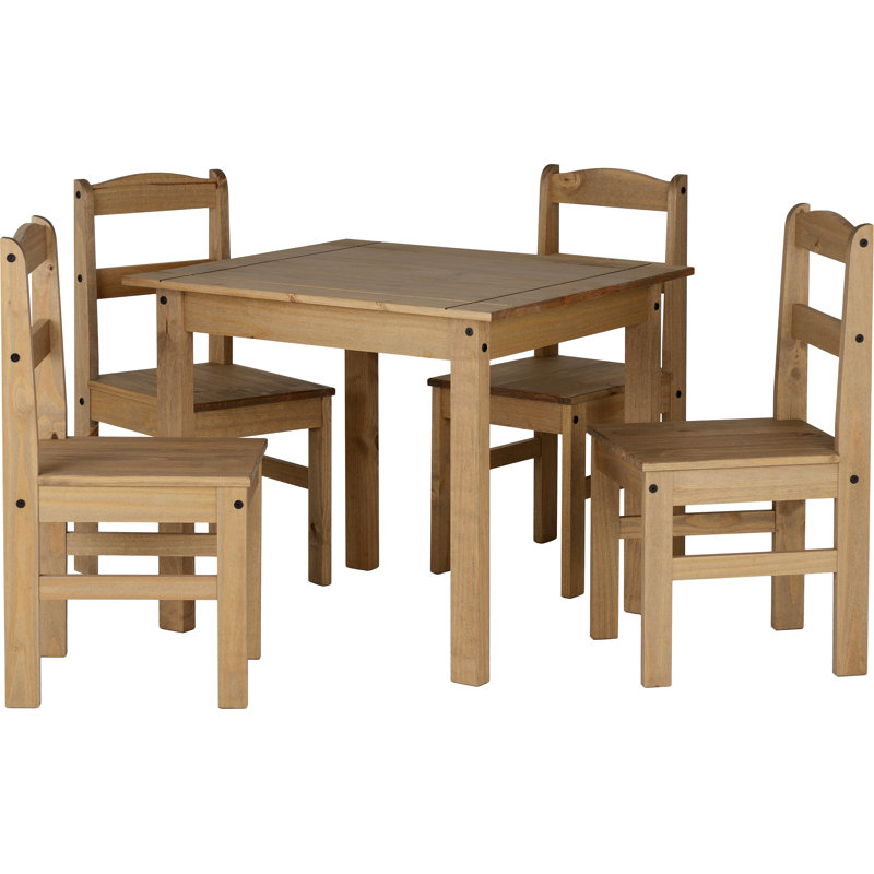 Tetteh Dining Set with 4 Chairs