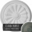 Médaillon de plafond Endurathane Olivia, 7 7/8 po x P 1 1/8 po (convient aux auvents jusqu'à 3 1/2 po)-2089709666