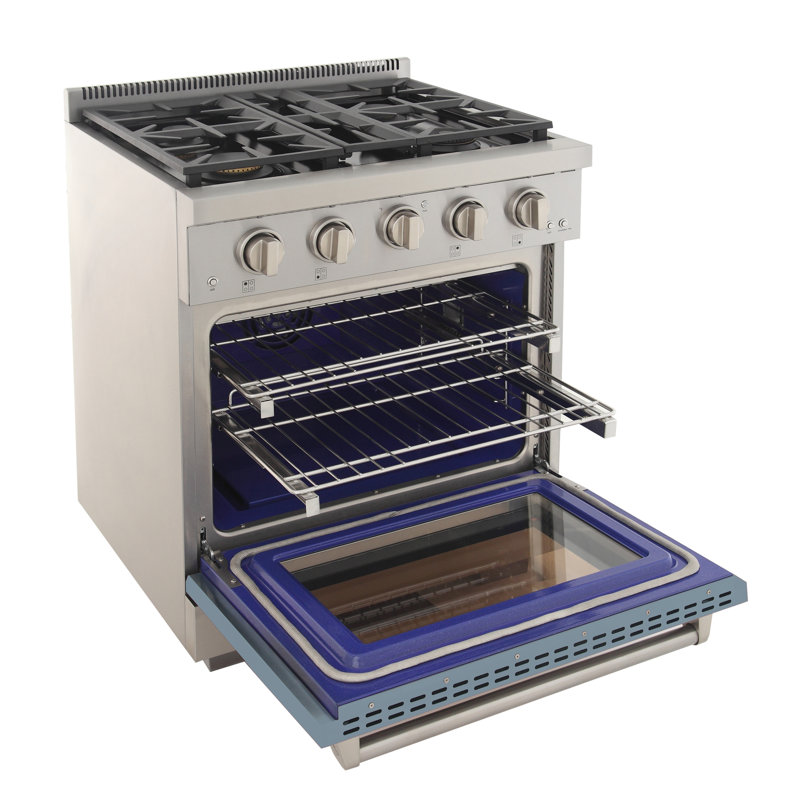 Kucht 30'' W Free Standing Range, Liquid Propane, Light Blue