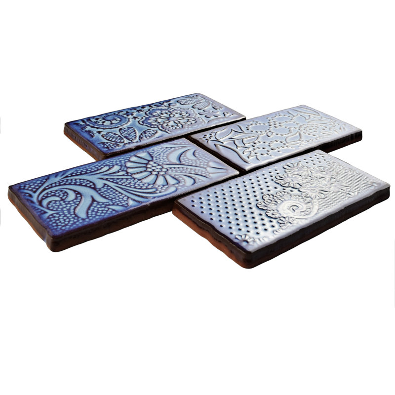 Antic Feelings 3" x 6" Ceramic Patterned Subway Tile, Feelings Via Lactea