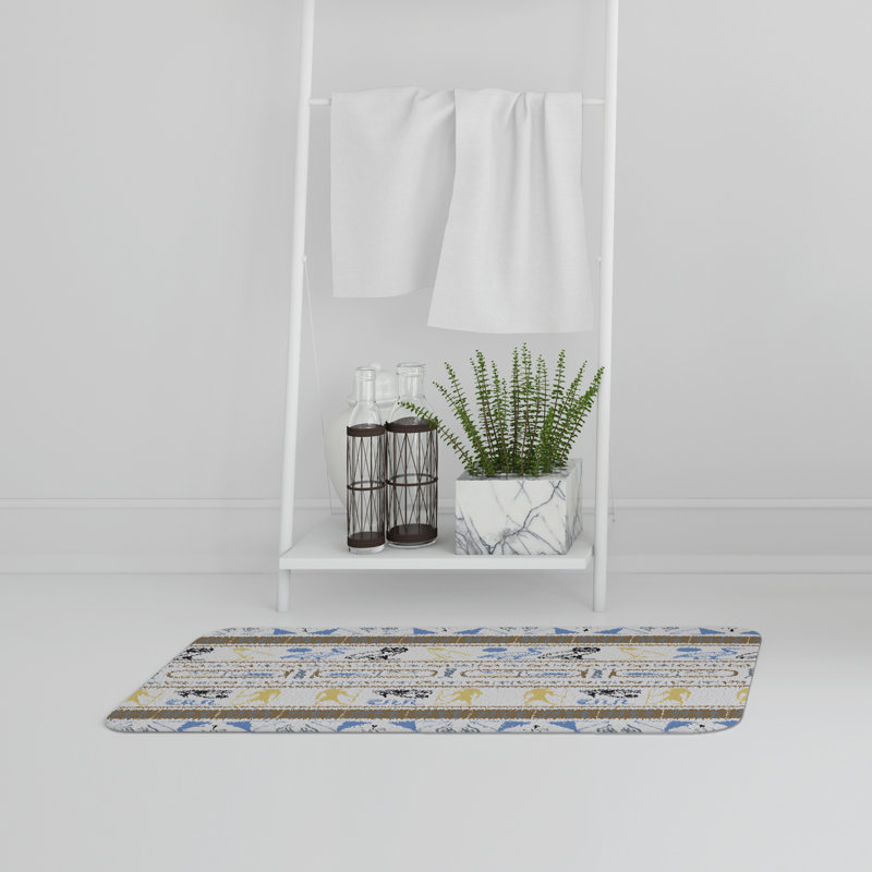 Heine Non-Slip Bath Rug, Ancient Egyptian 2