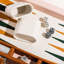 Jeu de backgammon - Rayures terracotta Terry