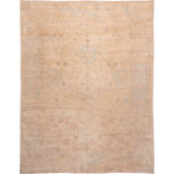 Oushak Hand Knotted Silk Floral Area Rug