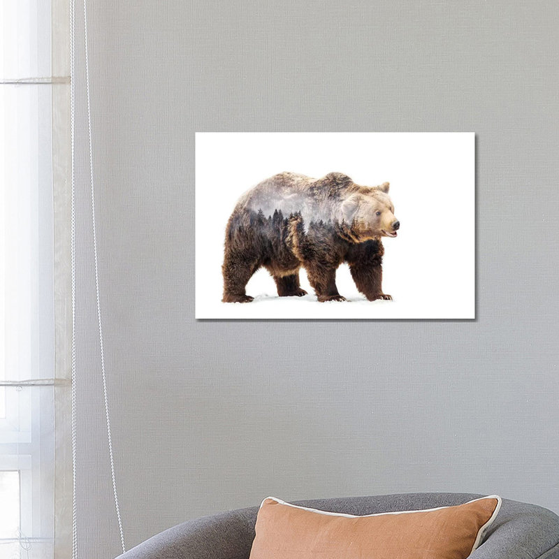 Bear by Angyalosi Beáta - Wrapped Canvas Print, 45.72cm H x 66.04cm W x 1.905cm D