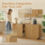 Buffet cannelé de 64,6 pouces avec 4 portes-540385093