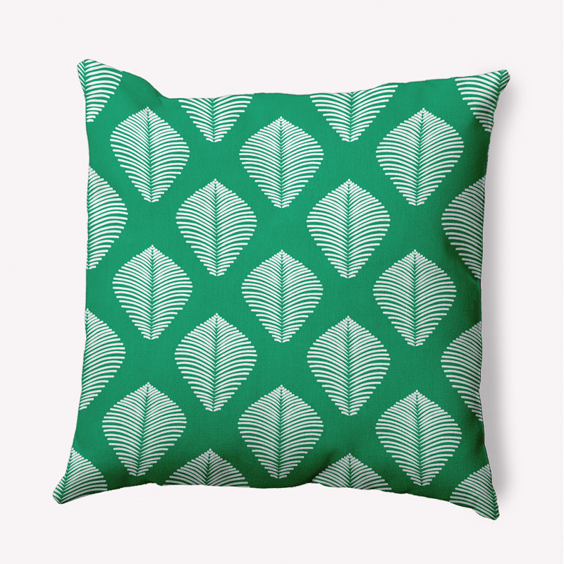 Coussin Upscale Getaway, Véritable menthe géométrique, H 20 po x l 20 po