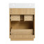 Elwell 24" Freestanding Bathroom Vanity Base with Double Drawers-122464703