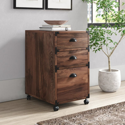 Wycombe 3 Drawer Mobile Vertical Filing Cabinet by Laurel Foundry Modern Farmhouse