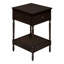 Table d'appoint, 2 niveaux, table de bout, table d'appoint, carré, table de chevet, lampe, placage, traditionnel