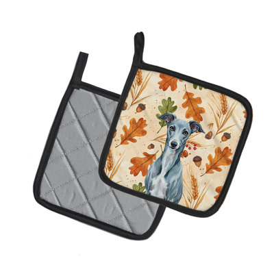 Paire de poignées Blue Whippet Heirloom Fall