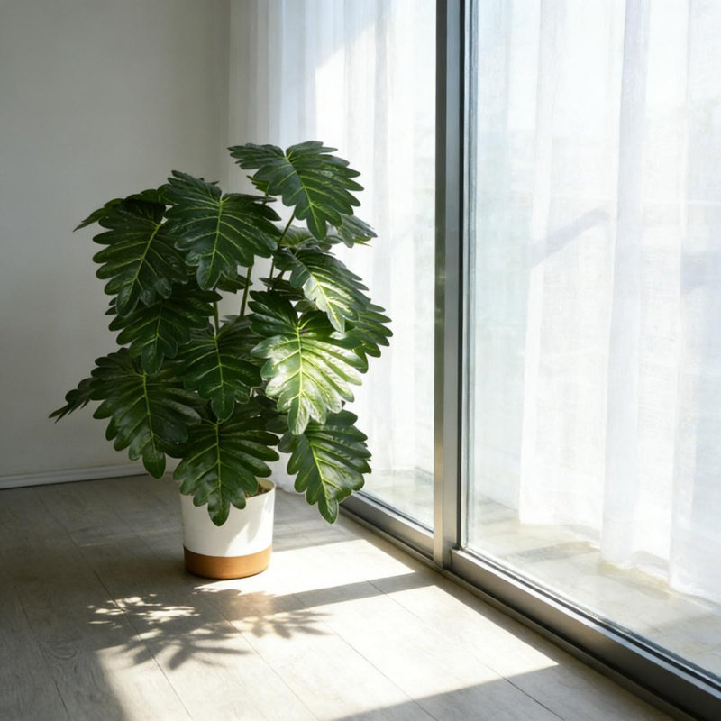 23-27 po de haut palmier artificiel avec plante artificielle