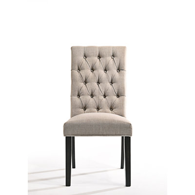 Chaise d'appoint rembourrée (ensemble de 2)