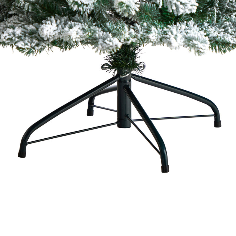 Sapin de Noël artificiel élancé avec lumières DEL, H 7 pi, Illuminée