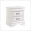 Table de chevet classique de style Louis-Philippe avec tiroirs, design traditionnel pour des meubles de chambre à coucher élégants-1028454308