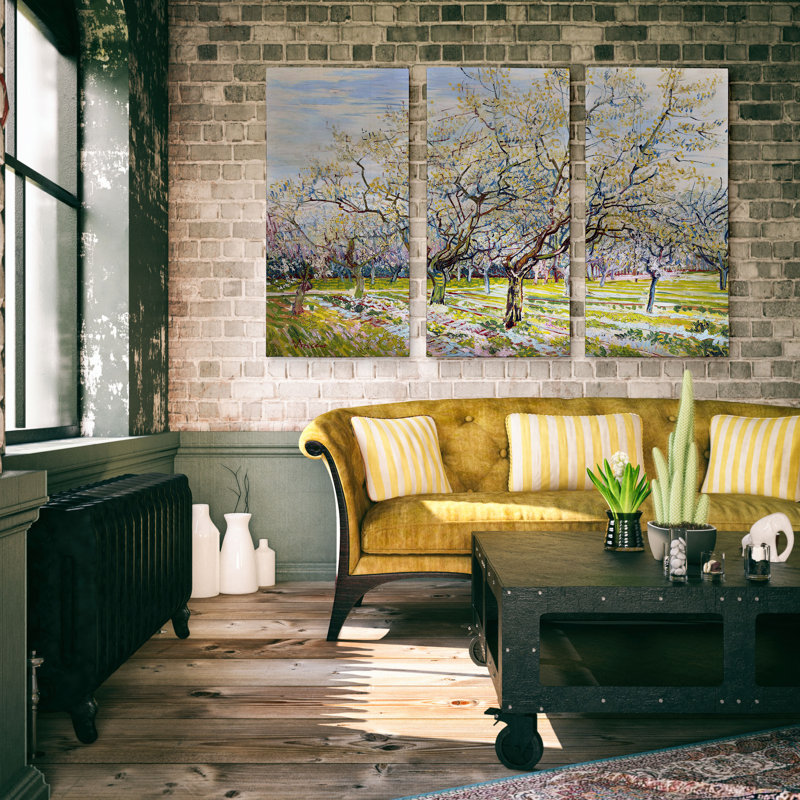 3 - Pieces Painting Print, 24" H x 36" W x 1.5" D