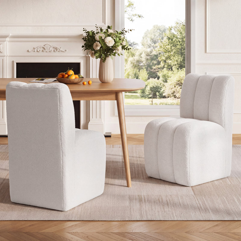 Chaises de salle à manger rembourrées de 20,4 po Channelle