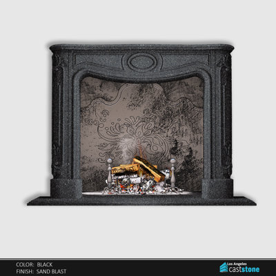 Florence (Black) Fireplace Surround