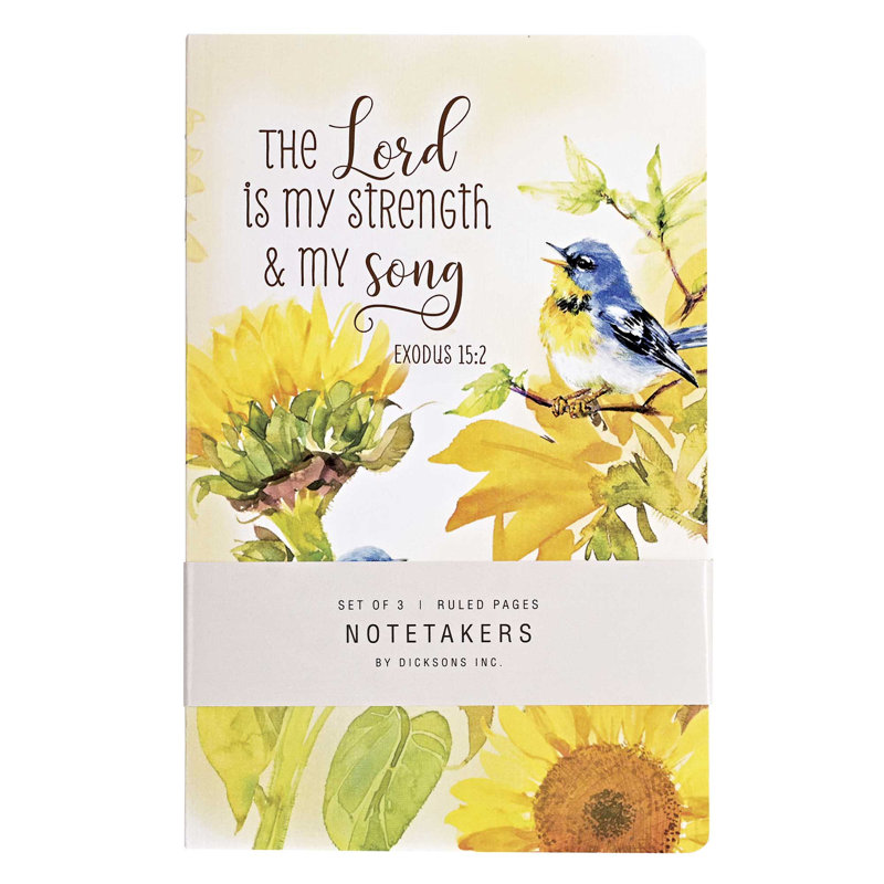 Notetakers Birds And Sunflowers 3 Pc Set