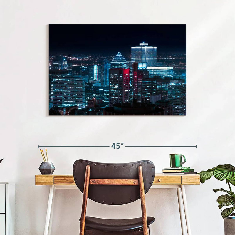 Nicci Downtown Montreal Lights, 26" H x 39" W