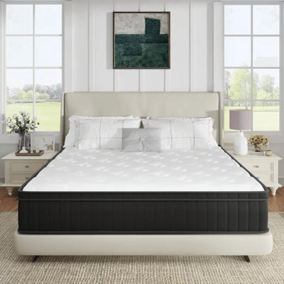 Mattress, Memory Foam Hybrid Mattress In A Box For Refresh Sleep & Pressure Relief, Certipur-US Certified Medium Firm Mattresses