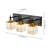 3 - Light Crystal Wall Vanity Light