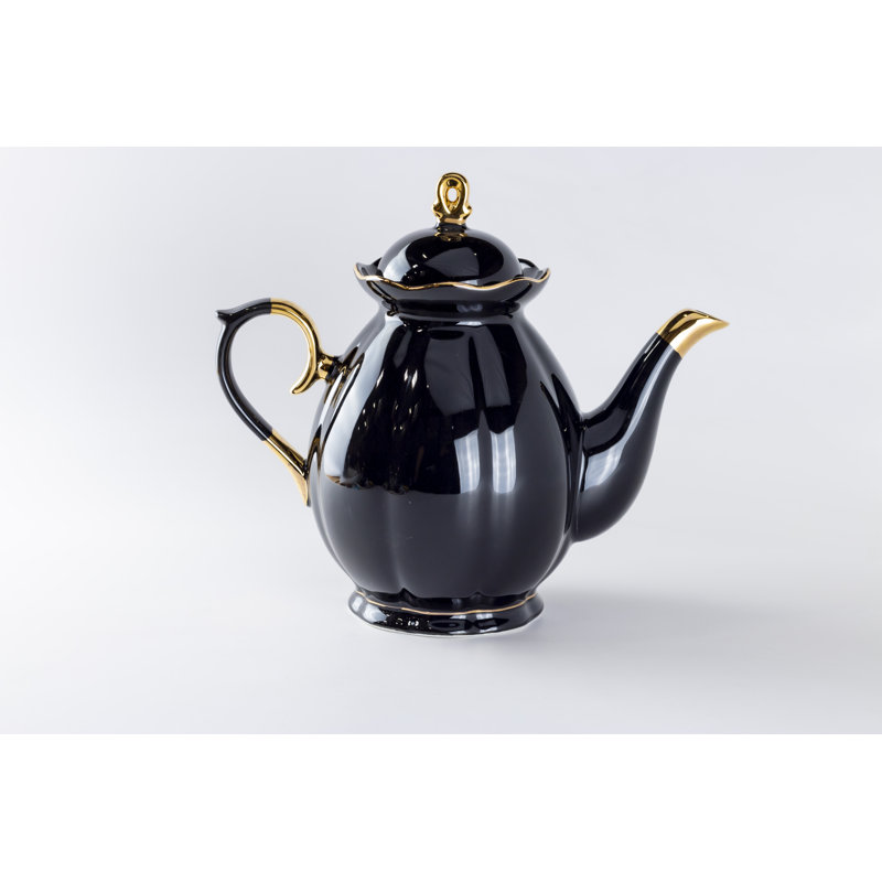 Pétoncle 39 oz. Théière en porcelaine, null
