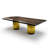 Walnut Metal Base Dining Table-938745846-938745844