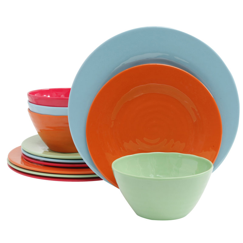 Buford Piece Melamine Dinnerware Set - Service for 4