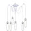 Gurdon 6 - Light White Cluster Pendant