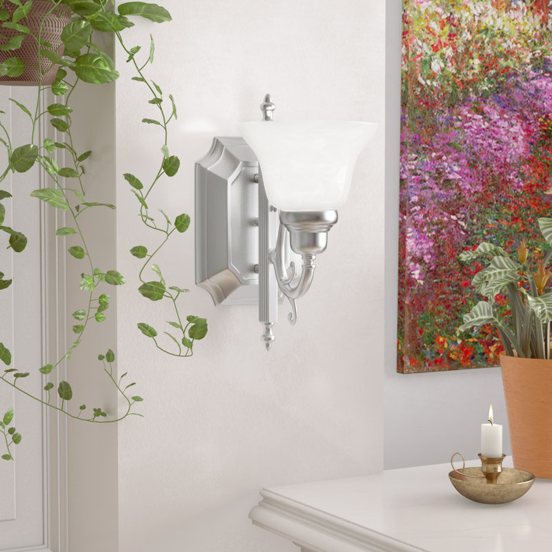 Christiansburg Steel Armed Sconce, Brushed Nickel