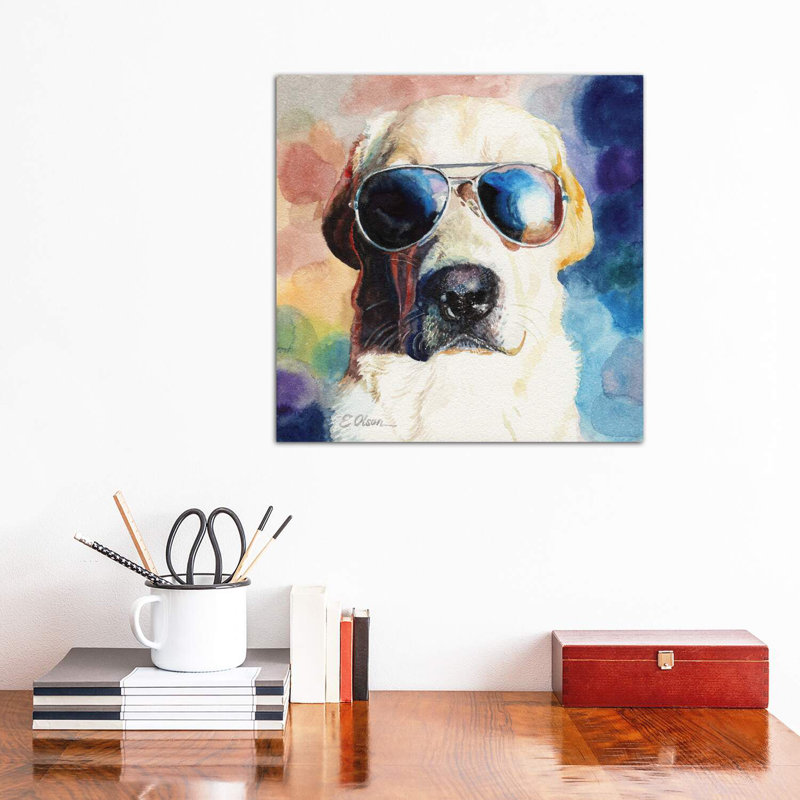 Bad Cop - Wrapped Canvas Painting, 45.72 cm H x 45.72 cm W x 3.175 cm D