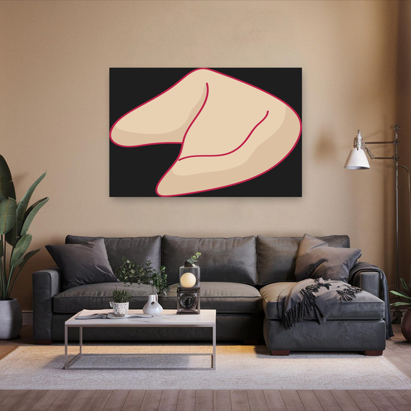 Art mural contemporain Lucky Fortune, 40" H x 60" W